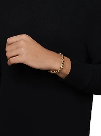 Heirloom Chain Link Bracelet in 18K Yellow Gold