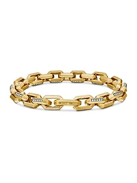 Heirloom Chain Link Bracelet in 18K Yellow Gold