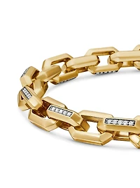 Heirloom Chain Link Bracelet in 18K Yellow Gold