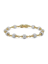 Spiritual Beads Rosary Bracelet in 18K Yellow Gold