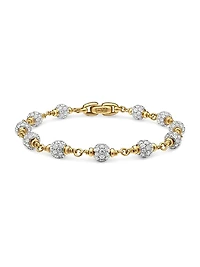 Spiritual Beads Rosary Bracelet in 18K Yellow Gold