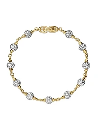 Spiritual Beads Rosary Bracelet in 18K Yellow Gold