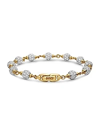 Spiritual Beads Rosary Bracelet in 18K Yellow Gold