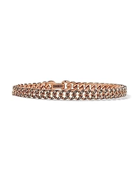 Curb Chain Bracelet 18K Rose Gold