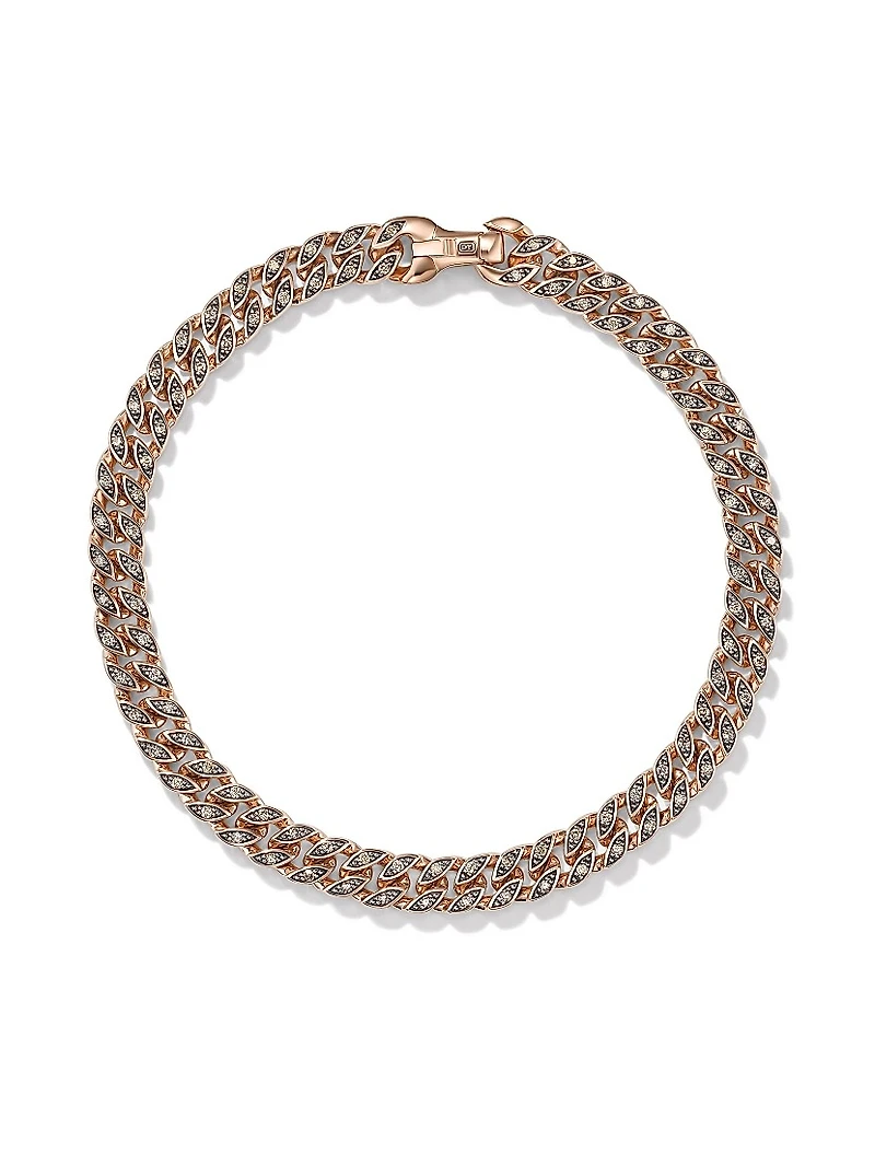 Curb Chain Bracelet 18K Rose Gold