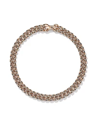 Curb Chain Bracelet 18K Rose Gold
