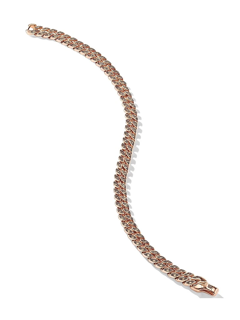 Curb Chain Bracelet 18K Rose Gold