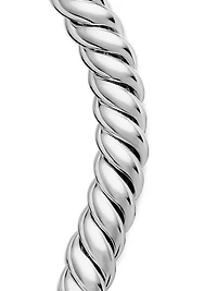 Sculpted Cable Triple Wrap Bracelet Sterling Silver