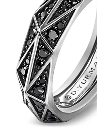 Torqued Faceted Band Ring Sterling Silver