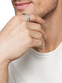 Streamline Two Row Band Ring Sterling Silver