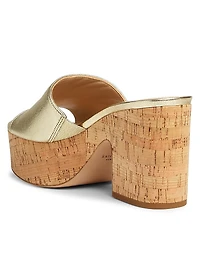 Ibiza Leather Platform Sandals