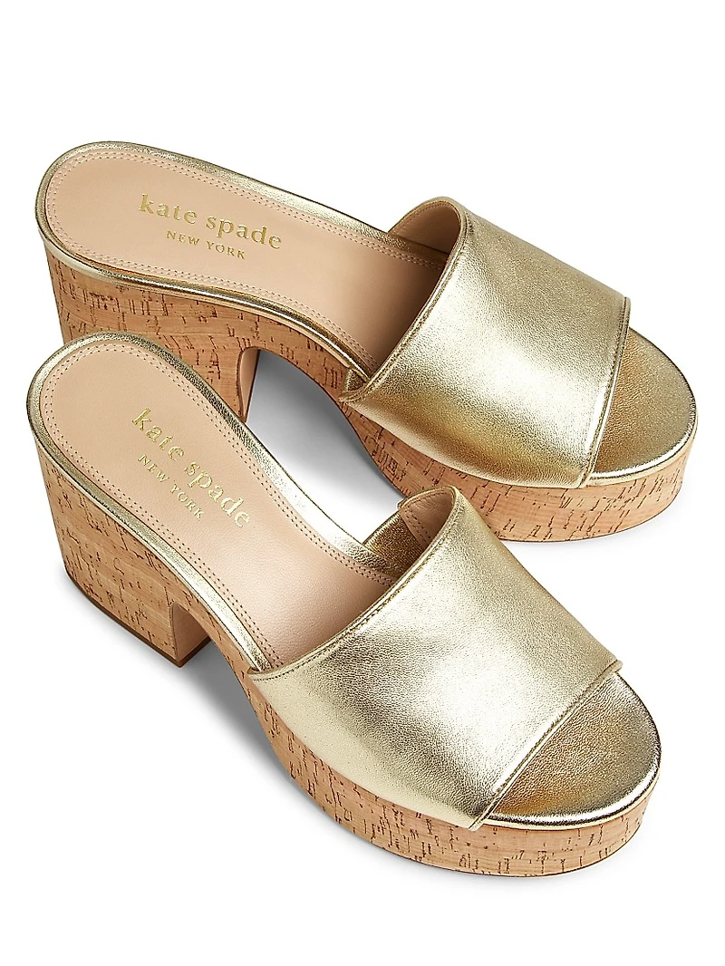 Ibiza Leather Platform Sandals