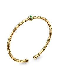 Cable Classics Center Station Bracelet 18K Yellow Gold