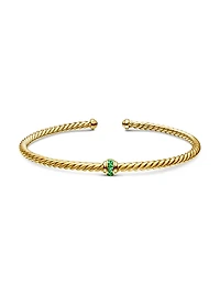 Cable Classics Center Station Bracelet 18K Yellow Gold