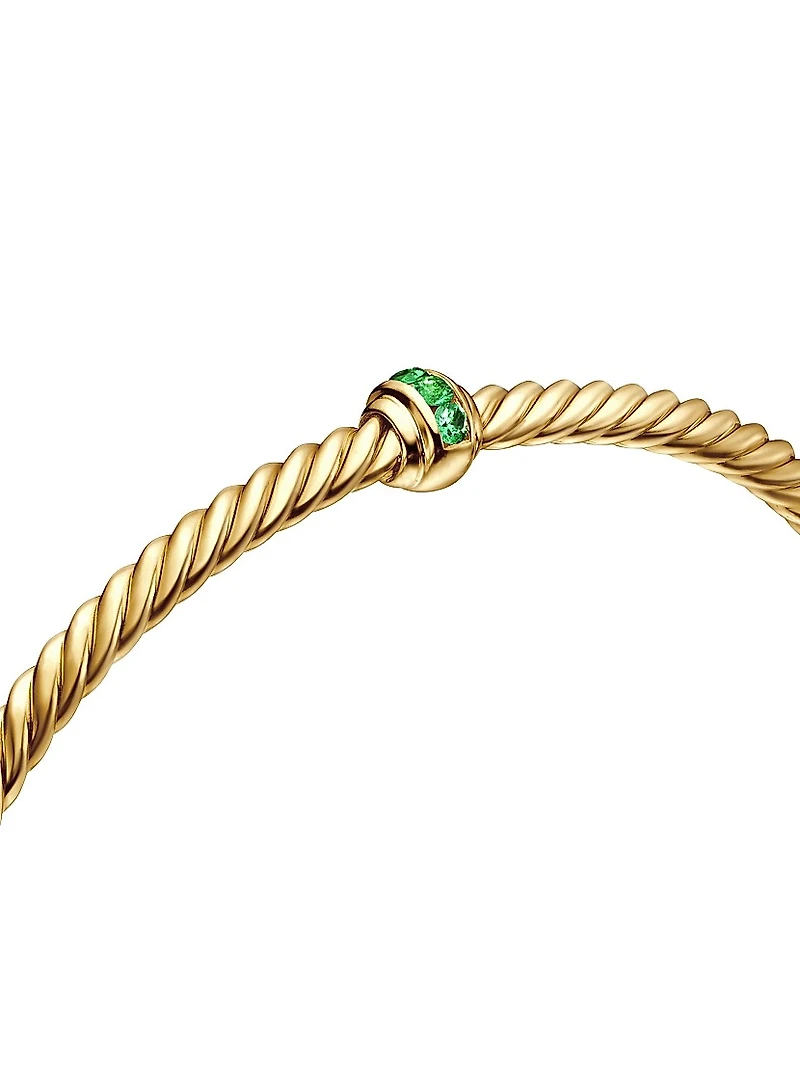 Cable Classics Center Station Bracelet 18K Yellow Gold
