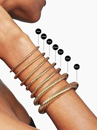 Cable Classics Center Station Bracelet 18K Yellow Gold