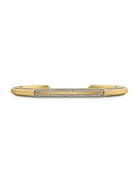 Streamline Cuff Bracelet In 18K Yellow Gold