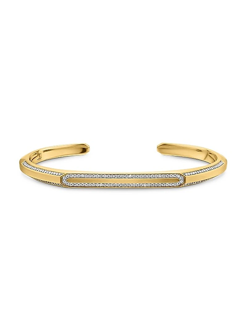 Streamline Cuff Bracelet In 18K Yellow Gold
