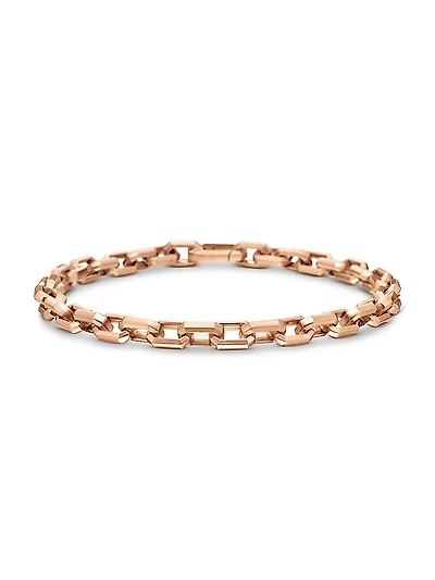 Streamline Heirloom Chain Link Bracelet 18K Rose Gold