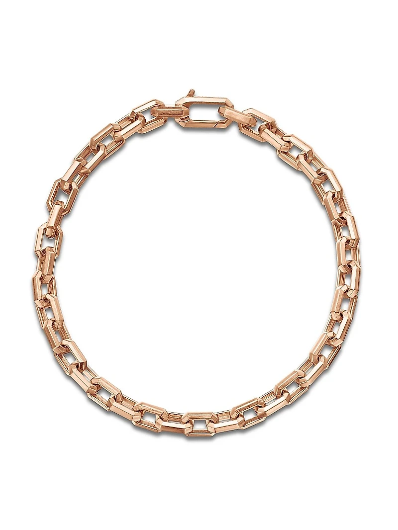 Streamline Heirloom Chain Link Bracelet 18K Rose Gold