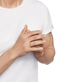 Cable Band Ring 18K Gold