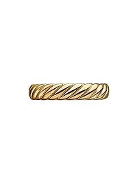 Cable Band Ring 18K Gold