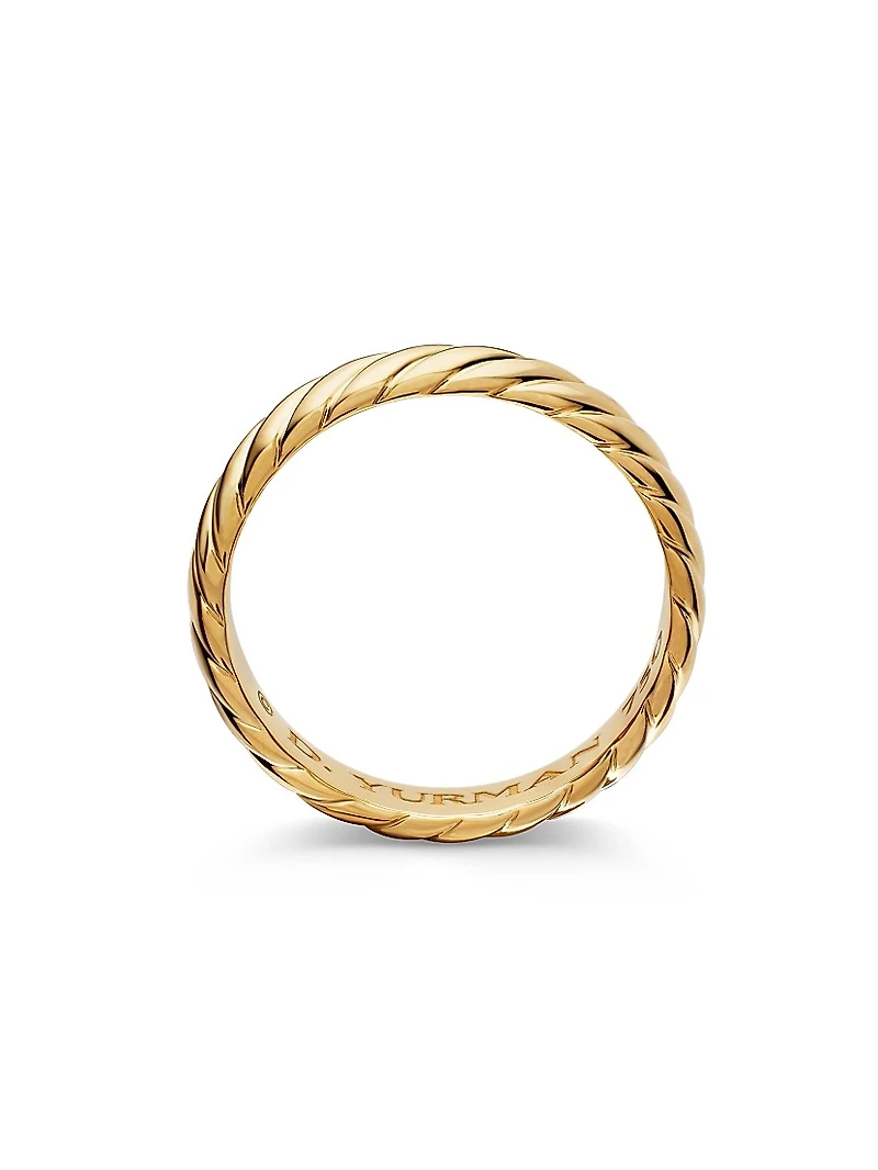 Cable Band Ring 18K Gold