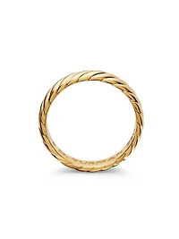 Cable Band Ring 18K Gold