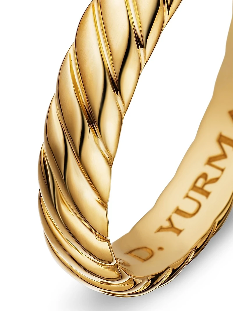 Cable Band Ring 18K Gold