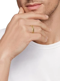 Cable Band Ring 18K Gold