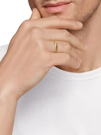 Cable Band Ring 18K Gold
