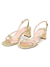 Renee Leather Block Heel Sandals