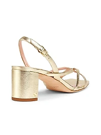 Renee Leather Block Heel Sandals
