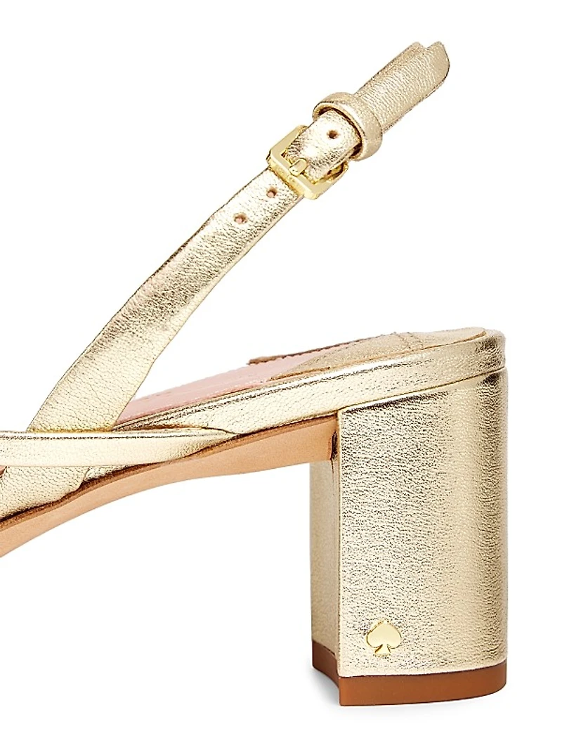 Renee Leather Block Heel Sandals