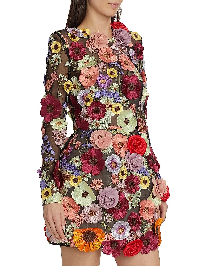 Bouquet Maraya Long-Sleeve Minidress