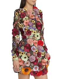 Bouquet Maraya Long-Sleeve Minidress