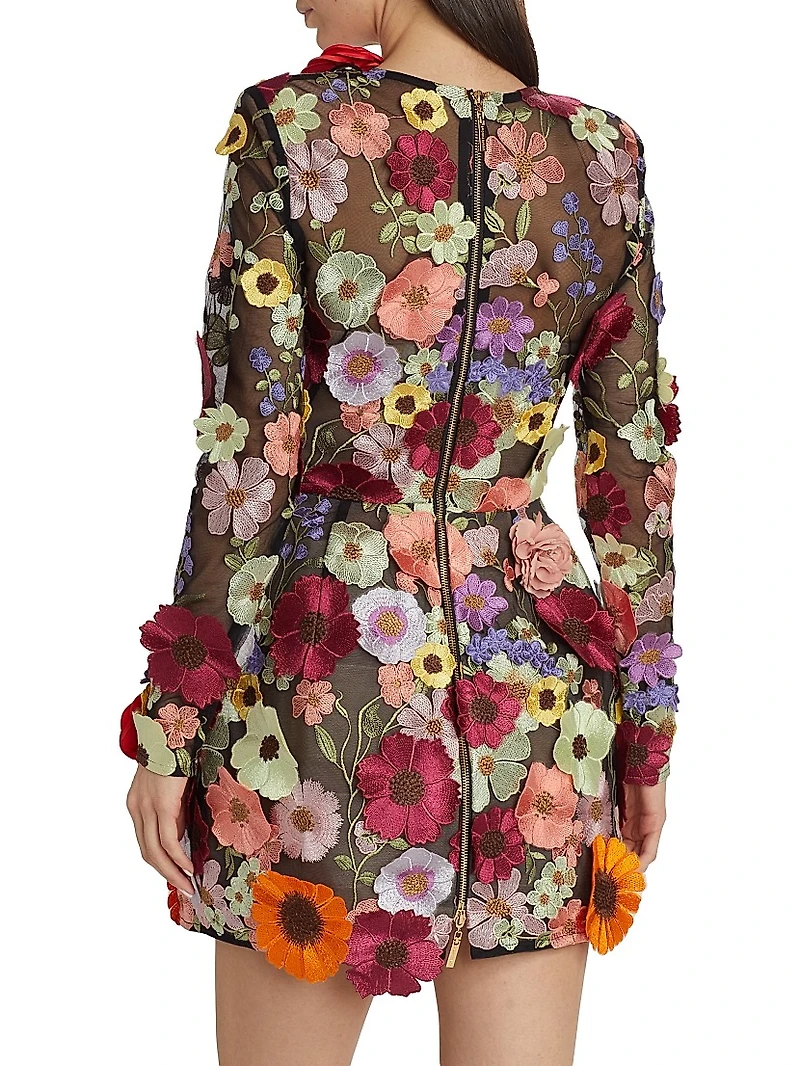 Bouquet Maraya Long-Sleeve Minidress