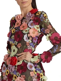 Bouquet Maraya Long-Sleeve Minidress