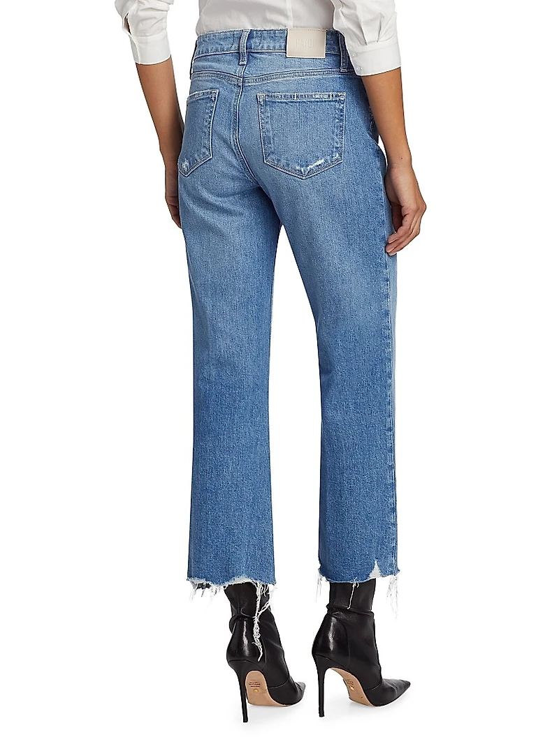 Leenah Straight-Leg Cropped Jeans