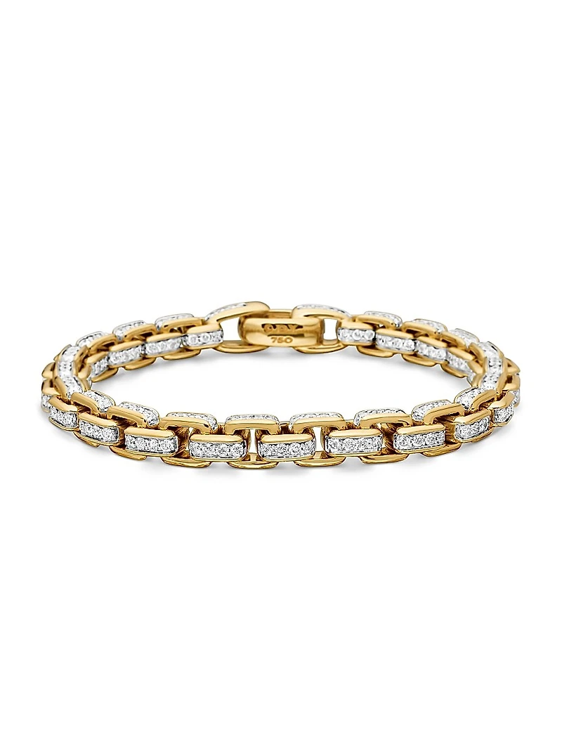 Box Chain Bracelet 18K Yellow Gold