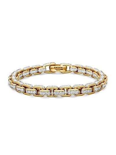 Box Chain Bracelet 18K Yellow Gold