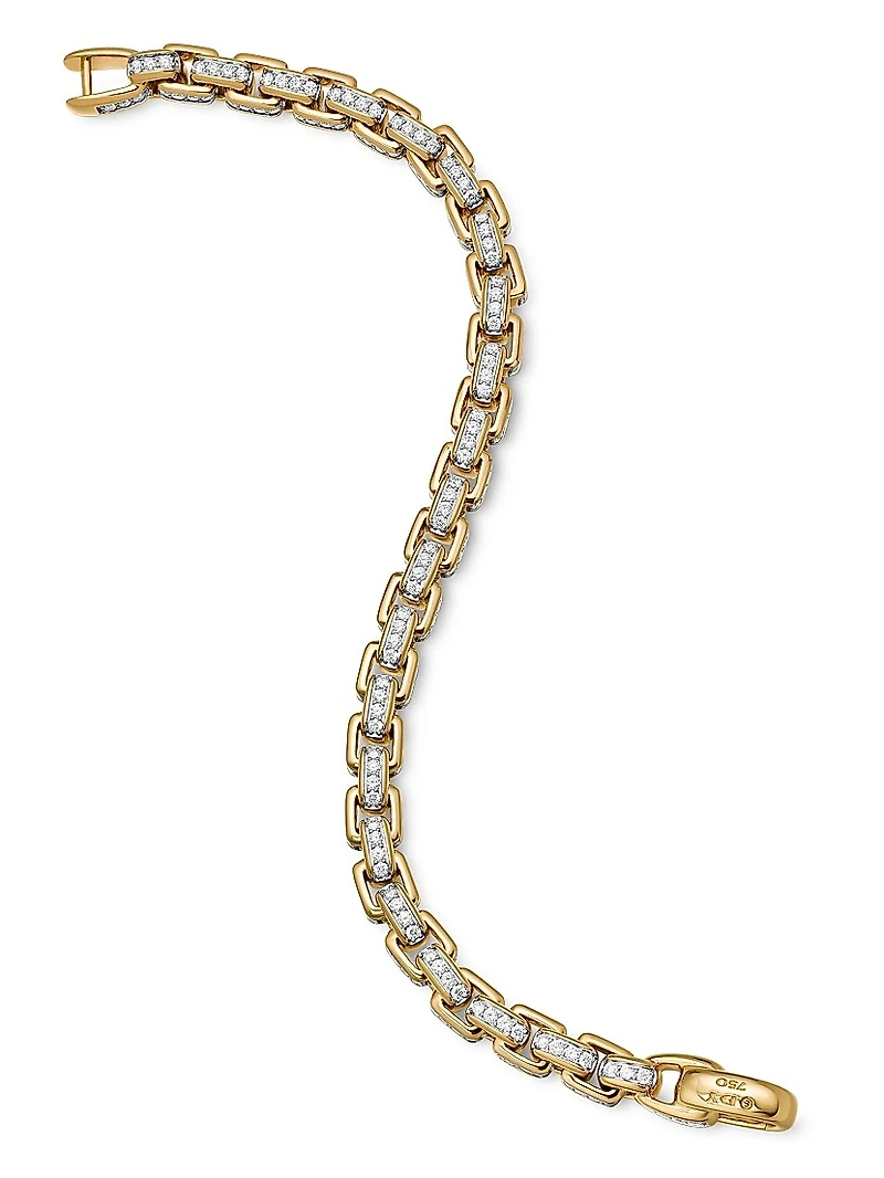 Box Chain Bracelet 18K Yellow Gold