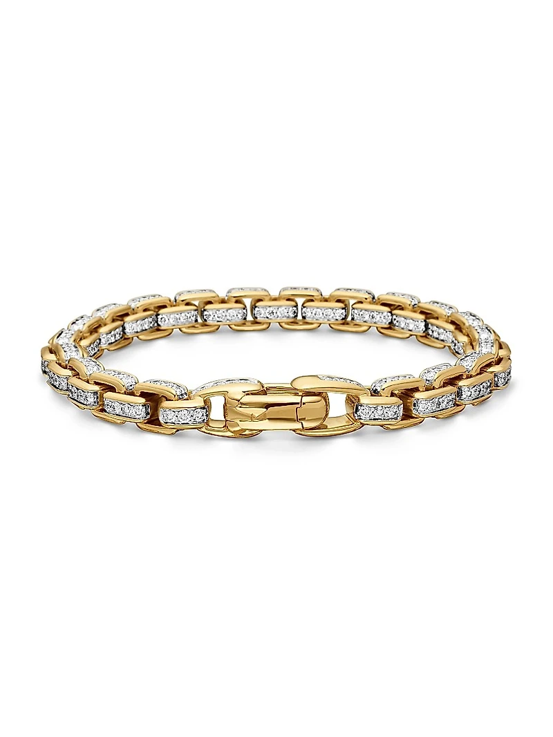 Box Chain Bracelet 18K Yellow Gold