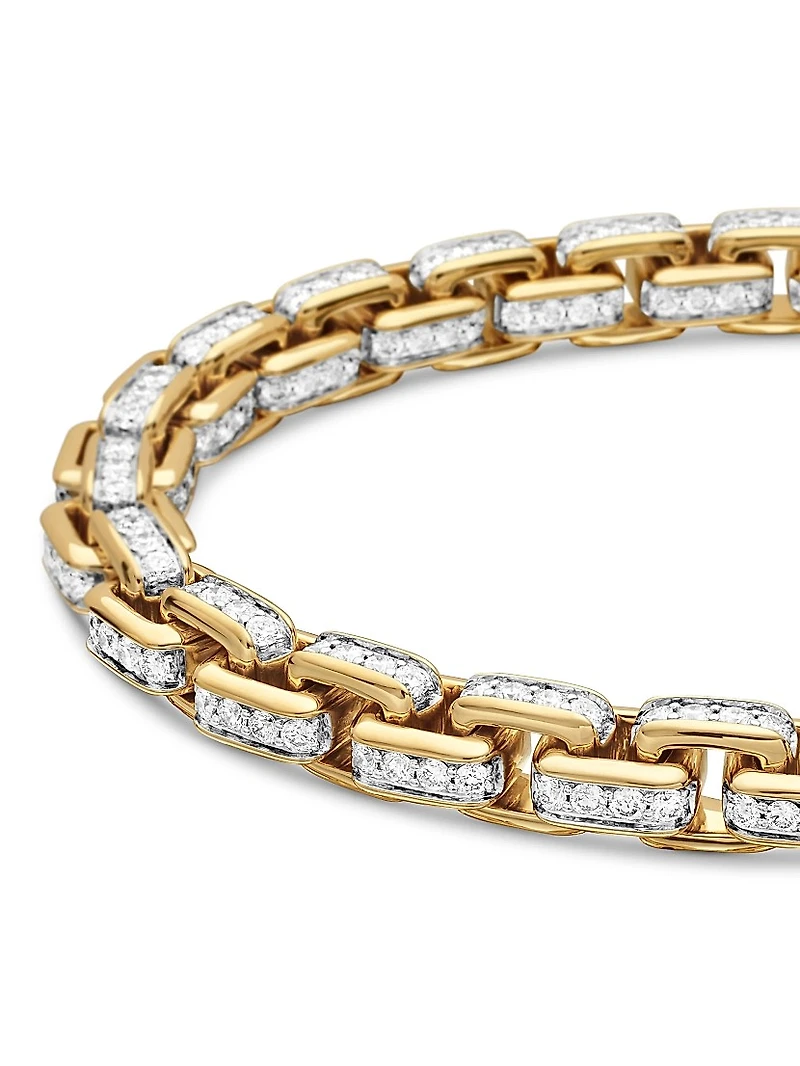 Box Chain Bracelet 18K Yellow Gold