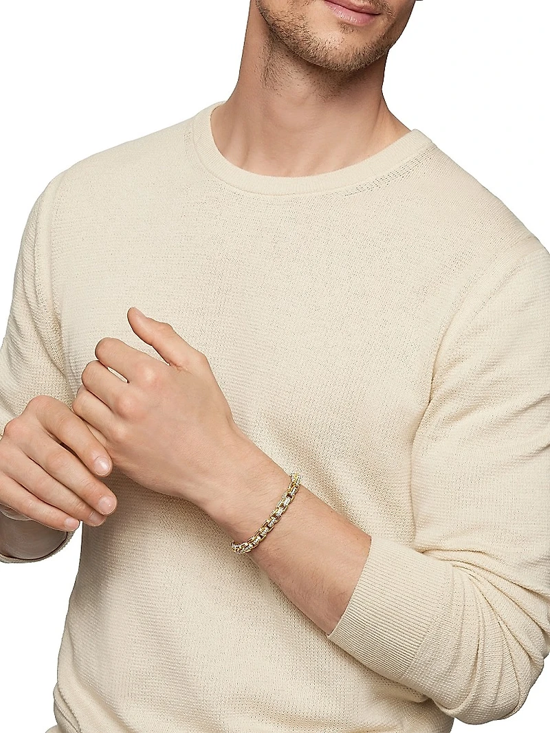 Box Chain Bracelet 18K Yellow Gold