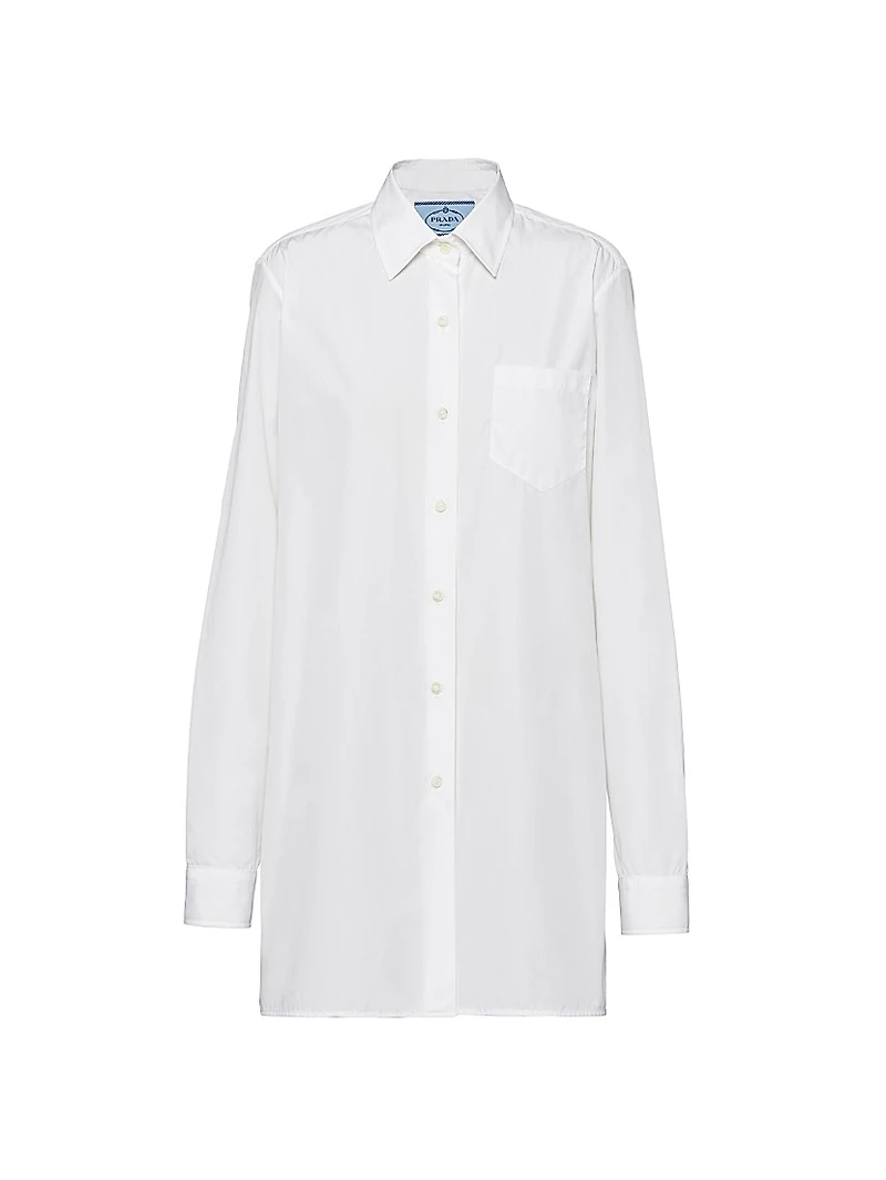 Poplin Mini Shirt Dress