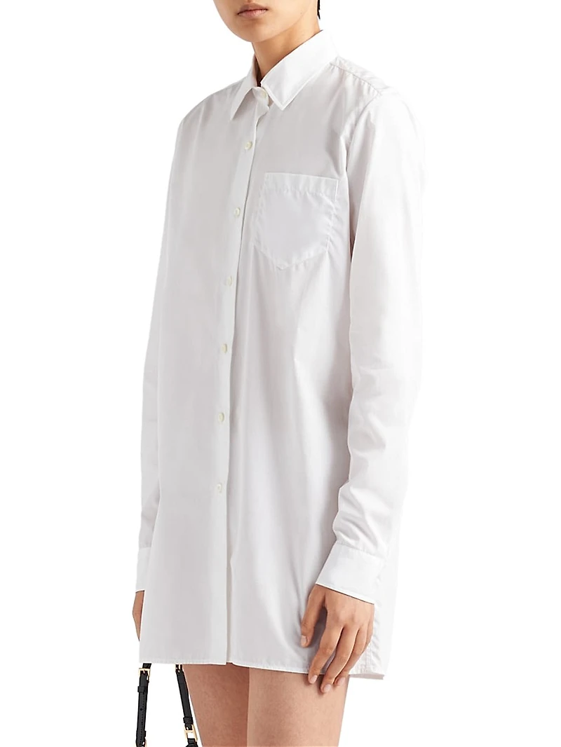Poplin Mini Shirt Dress