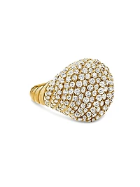 Sculpted Cable Pinky Ring 18K Yellow Gold