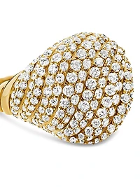 Sculpted Cable Pinky Ring 18K Yellow Gold
