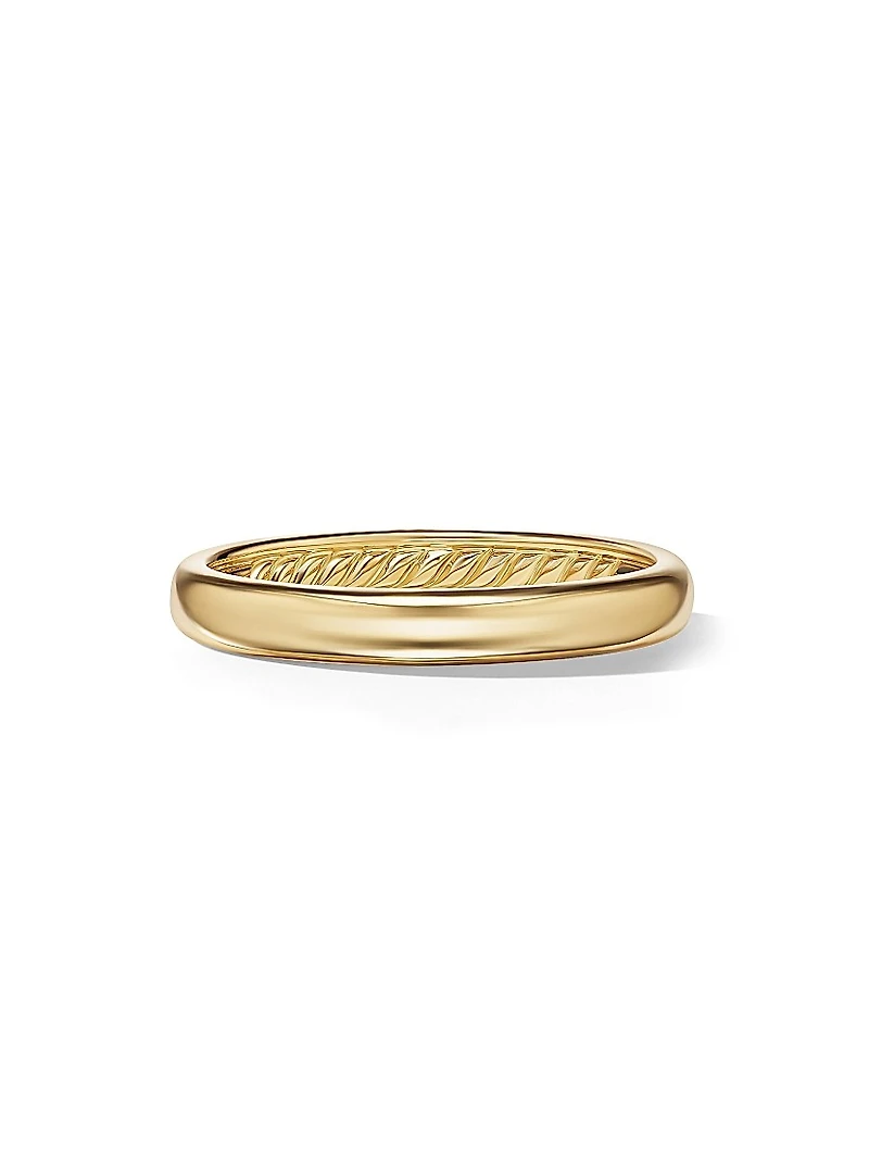 DY Classic Band Ring 18K Yellow Gold